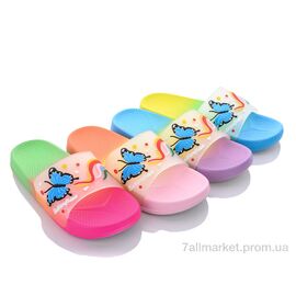 Фотография Шлепки женские облегченные Лето 2088-24бабочка mix (12 пар р.36-41) "SANLIN 2" недорого оптом от прямого поставщика