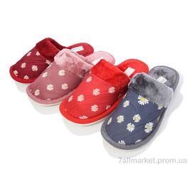 Тапки жіночі для будинку Весна/осінь EM28 mix (12 пар р.36-41) "SANLIN 2" недорого оптом від прямого постачальника