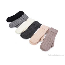 Фотография Варежки для женщин Зима 3816 mix (12 шт. р.сетка 6,5-8,5) "KUINH" недорого оптом от прямого поставщика