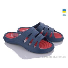 Фотография Шлепки мужские пляжные Лето 1503 т.синьо-червоний (8 пар р.40-45) "SANLIN 2" недорого оптом от прямого поставщика