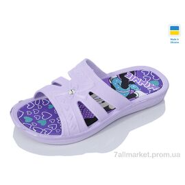 Фотография Шлепки детские летние Лето Мікі св. фіолетовий (6 пар р.30-35) "SANLIN 2" недорого оптом от прямого поставщика