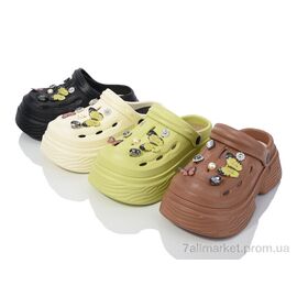 Фотография Кроксы женские летние Лето Y211 mix (12 пар р.36-41) "SANLIN 2" недорого оптом от прямого поставщика