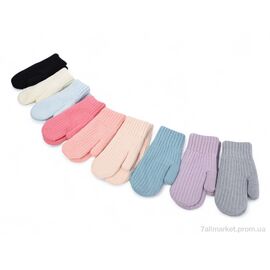 Фотография Варежки детские Зима 5822 mix (12 шт. р.сетка 7-12) "KUINH" недорого оптом от прямого поставщика