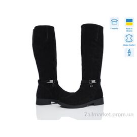 Чоботи жіночі зручні Весна/осінь 305 чорний з. (6 пар р.36-40) "Mona Lisa" недорого оптом від прямого постачальника