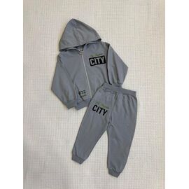 Фотография Костюм детский спортивный на девочку 447 grey р.3-6 "BURATINO" недорого оптом от прямого поставщика