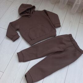 Костюм дитячий спортивний теплий на дівчинку IB1 brown р.86-110 "iBamBino" недорого оптом від прямого постачальника