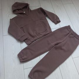 Костюм дитячий спортивний теплий на дівчинку IB10 brown р.128-152 "iBamBino" недорого оптом від прямого постачальника
