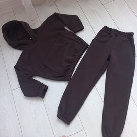 Костюм дитячий спортивний теплий на дівчинку IB7 grey р.128-152 "iBamBino" недорого оптом від прямого постачальника