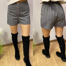 Фотография Шорты женские VL21 grey р.42-48 "VALENTINA" недорого оптом от прямого поставщика