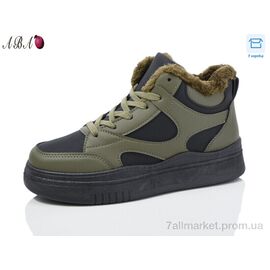 Черевики жіночі стильні Зима SS2ABA189 green-black (8 пар р.37-41) "Aba" недорого оптом від прямого постачальника