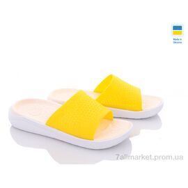 Шльопанці жіночі полегшені Літо 5031-365 yellow (8 пар р.36-41) "Luck Line" недорого оптом від прямого постачальника