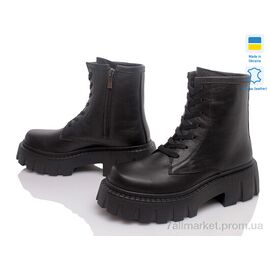 Черевики жіночі стильні Весна/осінь Paradize 777-B-1605 чорний-d (6 пар р.36-40) "Prime-Opt" недорого оптом від прямого постачальника