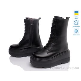 Черевики жіночі стильні Зима Paradize B-1535 чорний зима (6 пар р.36-40) "Prime-Opt" недорого оптом від прямого постачальника
