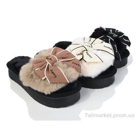 Тапки жіночі для будинку Весна/осінь 24-10 mix (24 пар р.36-41) "Luck Line" недорого оптом від прямого постачальника