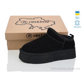Уггі жіночі утеплені Зима YWZ24451 black (8 пар р.36-41) "Restime" недорого оптом від прямого постачальника