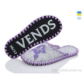 Фотография Тапки женские для дома Весна/осень 299W сірий (9 пар р.36-41) "Active" недорого оптом от прямого поставщика