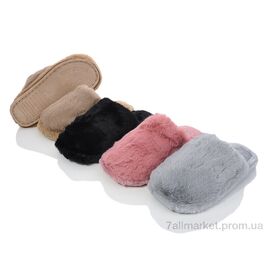 Фотография Тапки женские для дома зима W613 mix (6 пар р.36-41) "Vladimir" недорого оптом от прямого поставщика