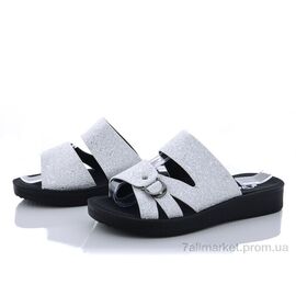 Фотография Шлепки женские облегченные Лето 229 silver (8 пар р.36-41) "Nayasitun" недорого оптом от прямого поставщика