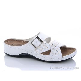 Фотография Шлепки женские облегченные Лето 479 белый (6 пар р.37-41) "Sali-2" недорого оптом от прямого поставщика