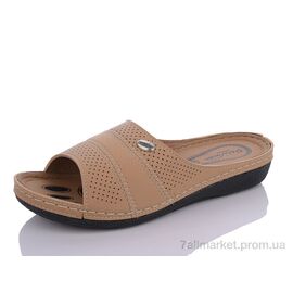 Шльопанці жіночі полегшені Літо 1403 brown (6 пар р.40-43) "Sali-2" недорого оптом від прямого постачальника