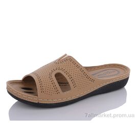 Шльопанці жіночі полегшені Літо 1400 brown (6 пар р.40-43) "Sali-2" недорого оптом від прямого постачальника