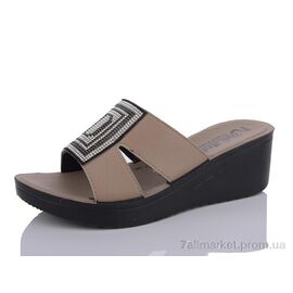 Фотография Шлепки женские облегченные Лето 0970A brown (6 пар р.36-40) "Sali-2" недорого оптом от прямого поставщика