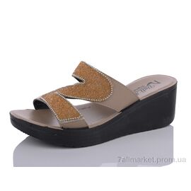 Фотография Шлепки женские облегченные Лето 0980 brown (6 пар р.36-40) "Sali-2" недорого оптом от прямого поставщика