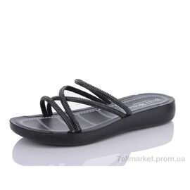 Фотография Шлепки женские облегченные Лето 8127 black (6 пар р.36-40) "Sali-2" недорого оптом от прямого поставщика