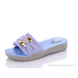 Фотография Шлепки женские облегченные Лето 73-067 фіолетовий (6 пар р.37-41) "Sali-2" недорого оптом от прямого поставщика