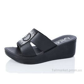 Фотография Шлепки женские облегченные Лето 0970B black (6 пар р.36-40) "Sali-2" недорого оптом от прямого поставщика