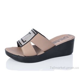 Фотография Шлепки женские облегченные Лето 0970C vizon (6 пар р.36-40) "Sali-2" недорого оптом от прямого поставщика