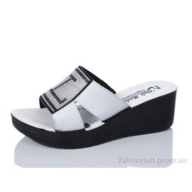 Фотография Шлепки женские облегченные Лето 0970C white (6 пар р.36-40) "Sali-2" недорого оптом от прямого поставщика