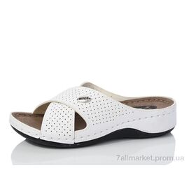 Фотография Шлепки женские облегченные Лето D155 white (6 пар р.36-41) "Sali-2" недорого оптом от прямого поставщика
