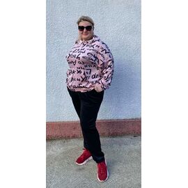 Фотография Костюм спортивный женский тёплый BT66 pink р.44-58 "ZLATA" недорого оптом от прямого поставщика