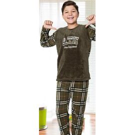 Фотография Пижама детская тёплая на мальчика IB20 khaki р.9-12 "iBamBino" недорого оптом от прямого поставщика
