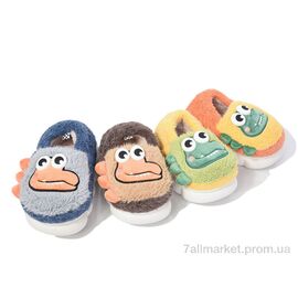 Фотография Тапки детские домашние зима C4023 mix (12 пар р.24-29) "Deshman" недорого оптом от прямого поставщика
