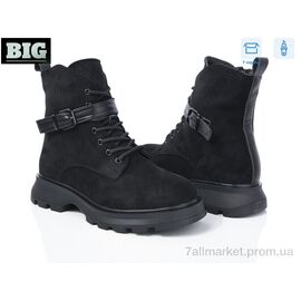 Фотография Ботинки женские стильные зима 3845-M1089-3 (6 пар р.36-40) "BIG" недорого оптом от прямого поставщика