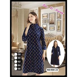Фотография Халат женский 900-23 navy р.58-66 "Fili Wear" недорого оптом от прямого поставщика