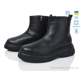 Черевики жіночі стильні Весна/осінь 7074 чорний к. (6 пар р.36-40) "A.N.I.One" недорого оптом від прямого постачальника