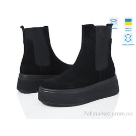 Черевики жіночі стильні Весна/осінь 7075 чорний з. (6 пар р.36-40) "A.N.I.One" недорого оптом від прямого постачальника