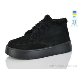 Черевики жіночі стильні Зима 2501 чорний з. зима (6 пар р.36-41) "Sali" недорого оптом від прямого постачальника