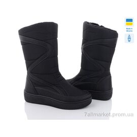 Дутики жіночі утеплені Зима Paolla 220 чорний (8 пар р.37-42) "Paolla" недорого оптом від прямого постачальника