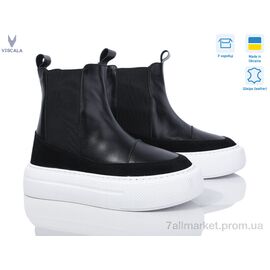 Фотография Ботинки женские стильные Весна/осень 27119 ч.ш.VL-216 б. демі (6 пар р.36-40) "Viscala" недорого оптом от прямого поставщика