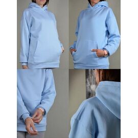 Худі жіноче 30001 l.blue р.44-52 "Samo" недорого оптом від прямого постачальника