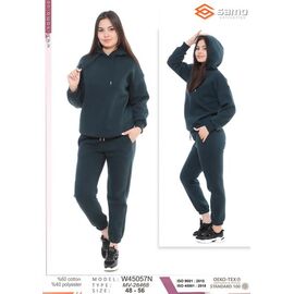 Фотография Костюм спортивный женский W45057N green р.48-56 "Samo" недорого оптом от прямого поставщика