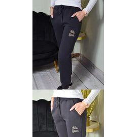 Фотография Штаны спортивные женские тёплые WT44036 d.grey р.48-56 "Samo" недорого оптом от прямого поставщика