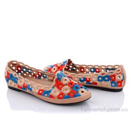 Фотография Балетки женские удобные Лето B26-13 (8 пар р.36-41) "Коронате" недорого оптом от прямого поставщика