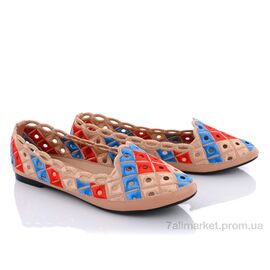 Фотография Балетки женские удобные Лето B27-13 (8 пар р.36-41) "Коронате" недорого оптом от прямого поставщика