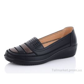 Фотография Туфли женские стильные Весна/осень A81-1-8 батал (6 пар р.41-43) "Коронате" недорого оптом от прямого поставщика