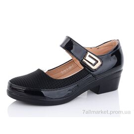 Туфлі жіночі стильні Весна/осінь 5-3-1 (8 пар р.36-41) "Коронате" недорого оптом від прямого постачальника